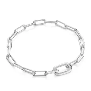 Bracelet maillon argenté épais Ania Haie B060-02H Bijoux Ania Haie