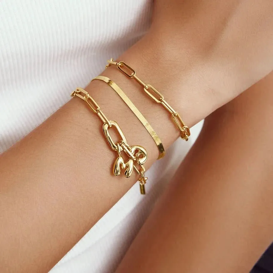 Bracelet maillon argenté épais Ania Haie B060-02H Bijoux Ania Haie