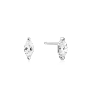 Boucles d'oreilles solitaires marquise en argent Ania Haie E059-02H Bijoux Ania Haie