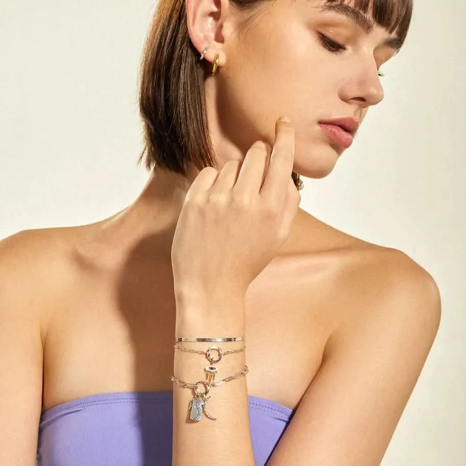Ania Haie Bracelet Chaîne Mini Lien Charm Argent Connecteur B048-02H Bijoux Ania Haie