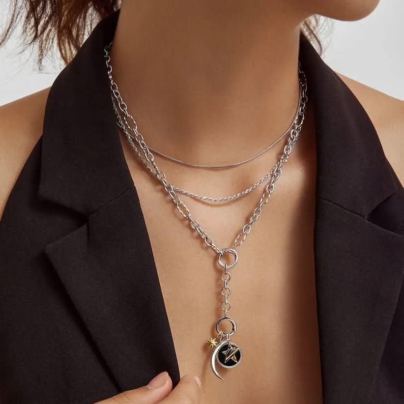 Ania Haie Charme Pavé Lune d'Argent NC060-03H Bijoux Ania Haie