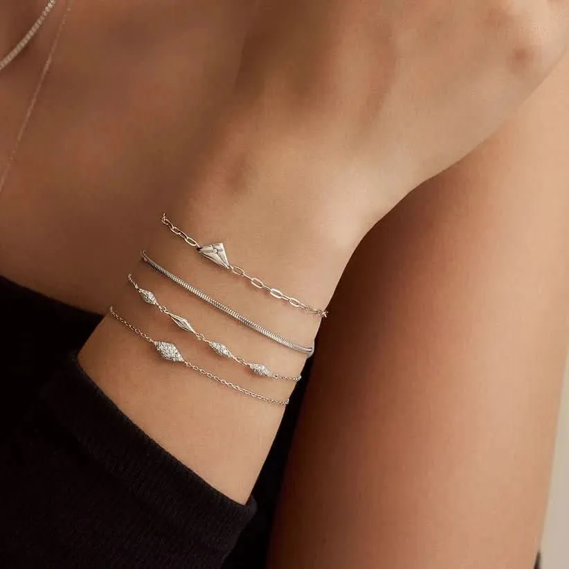 Bracelet Ania Haie Argenté Multi Étincelles B061-04H Bijoux Ania Haie