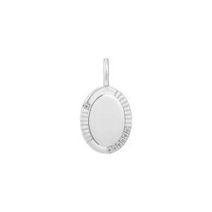 Charme ovale argenté Ania Haie NC048-16H Bijoux Ania Haie