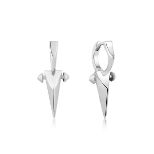 Boucles d'oreilles Huggie à pointe argentée Ania Haie E053-07H Bijoux Ania Haie