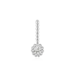 Charme Ania Haie en argent rond avec perles et sertissage bézel NC060-12H Bijoux Ania Haie