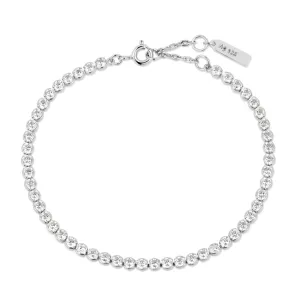 Bracelet Ania Haie en rangée d'argent avec sertissage B058-06H Bijoux Ania Haie