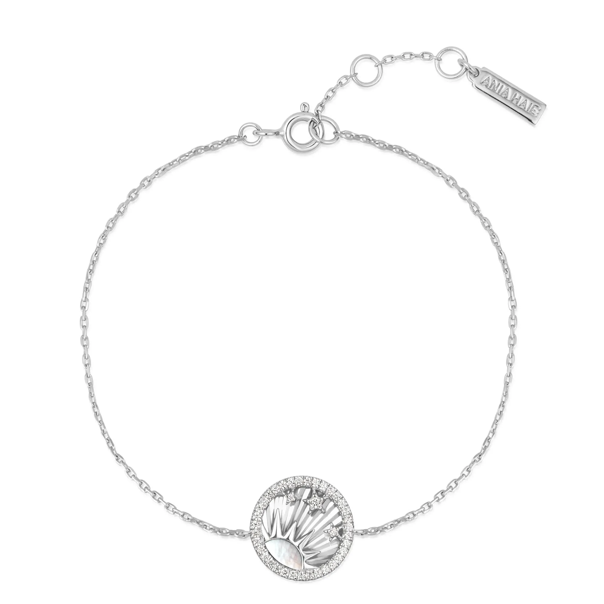 Bracelet Ania Haie Étoiles et Soleil Brillant Argenté B059-04H Bijoux Ania Haie