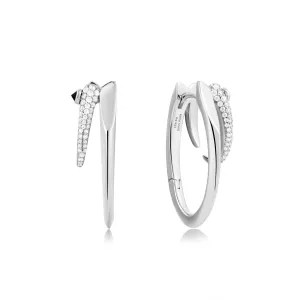 Boucles d'oreilles doubles étincelantes Ania Haie Silver Sparkle E053-10H Bijoux Ania Haie