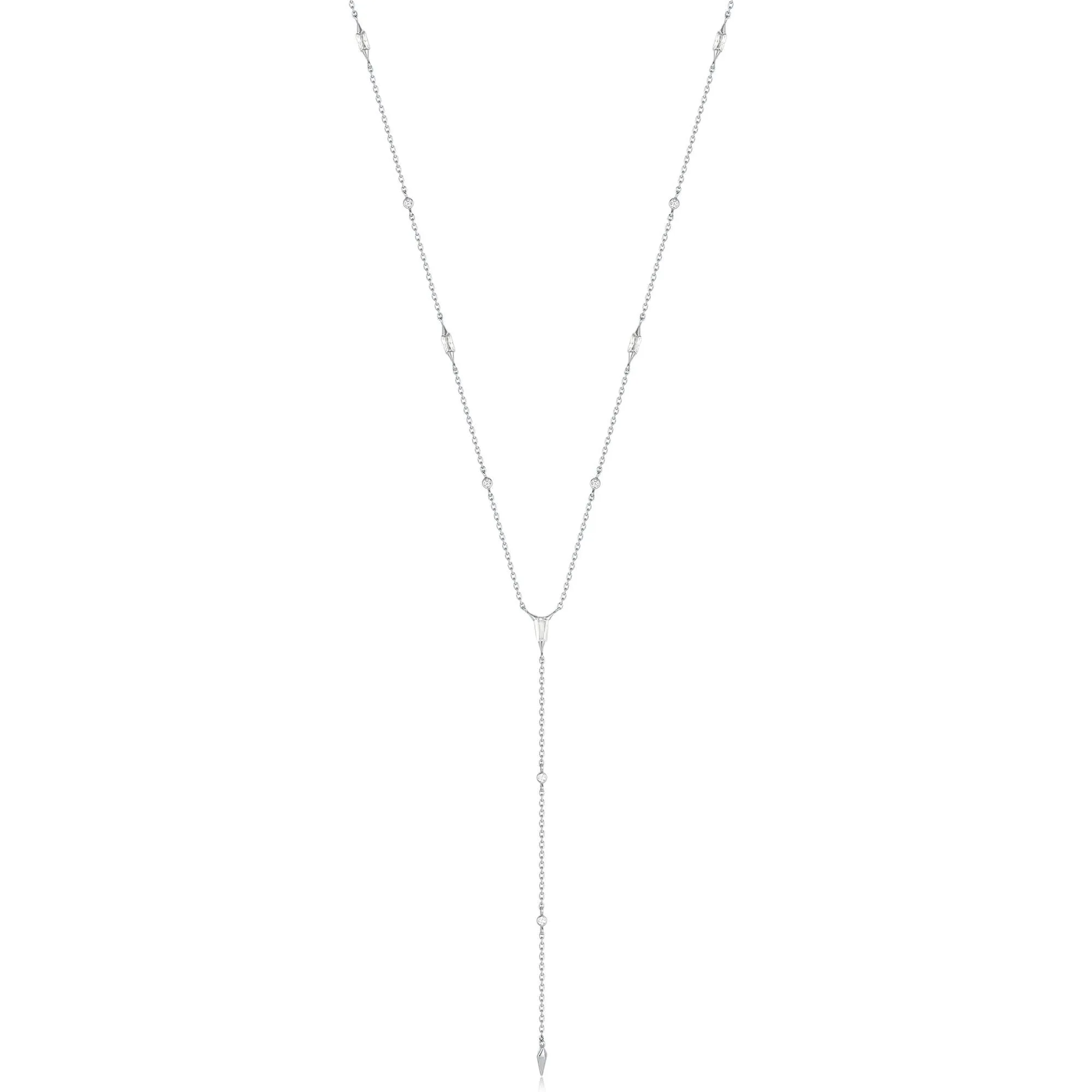 Ania Haie Collier en Y Pointu à Paillettes Argentées N053-05H Bijoux Ania Haie