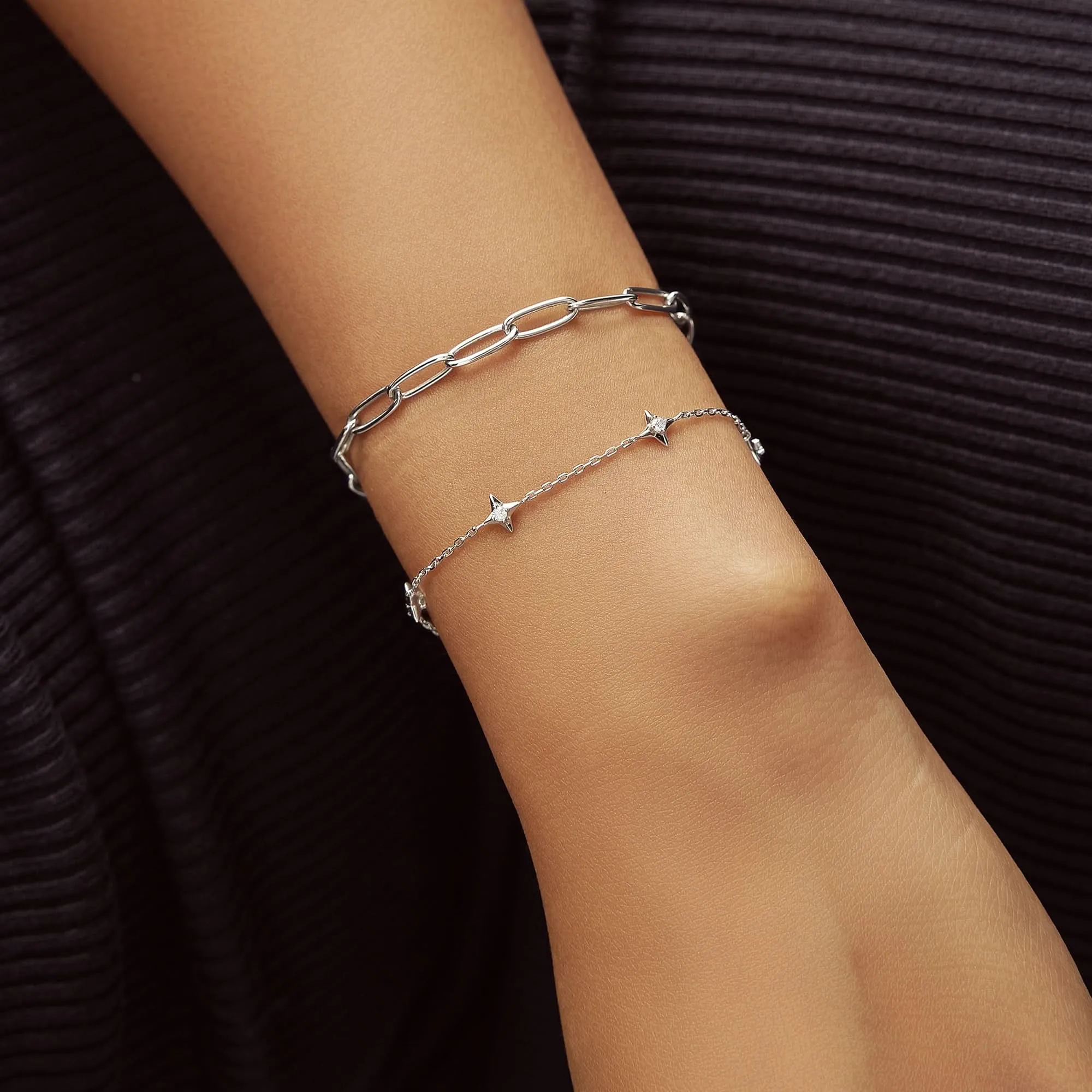 Ania Haie Bracelet Étoiles Argentées Station B061-02H Bijoux Ania Haie