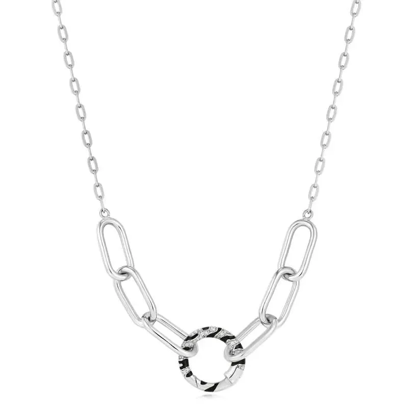 Ania Haie Collier Connecteur Charme Chaîne Tigre Argenté N052-03H Bijoux Ania Haie