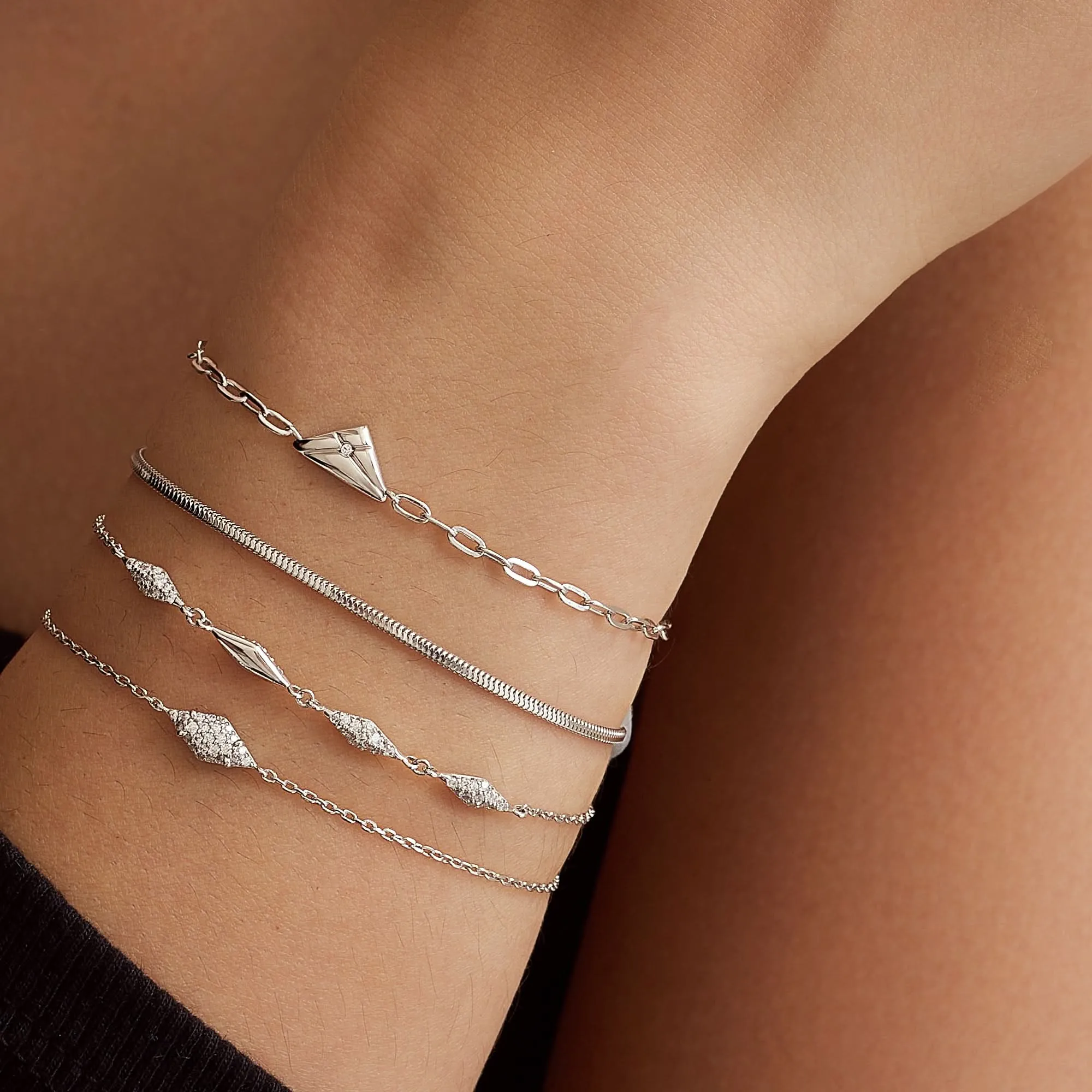 Ania Haie Bracelet Triangle d'Argent Baiser B059-01H Bijoux Ania Haie