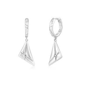 Ania Haie Triangle d'Argent Bisou Goutte Câlin Huggies E059-19H Bijoux Ania Haie