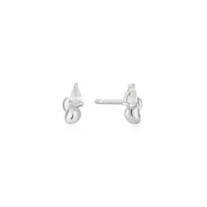 Boucles d'oreilles à clous Vague torsadée argentée Ania Haie E050-02H Bijoux Ania Haie