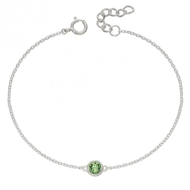 Bracelet en pierre de naissance d'août avec cristal Swarovski B5291 Beginnings Jewellery