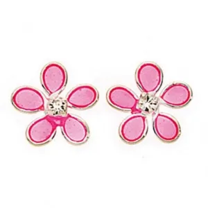 Boucles d'oreilles florales en résine A768P en argent sterling Beginnings Jewellery