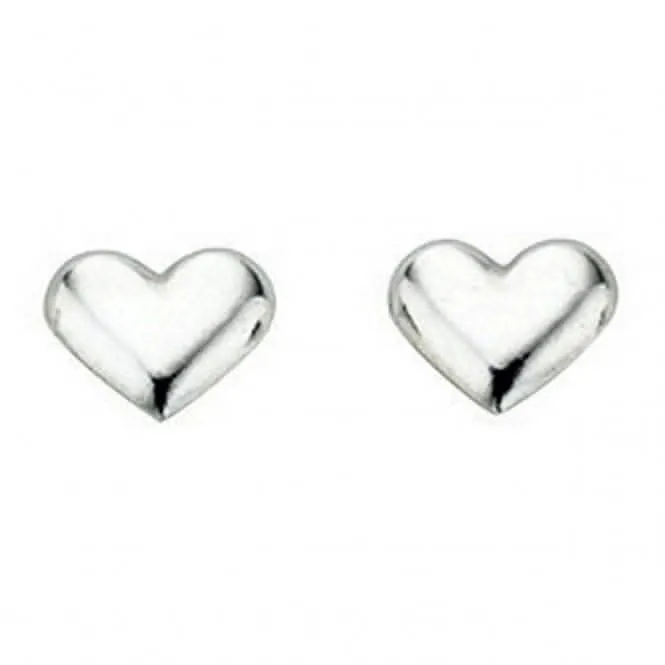 Boucles d'oreilles à clous Petit Cœur en Argent Sterling A858 - Bijoux Beginnings