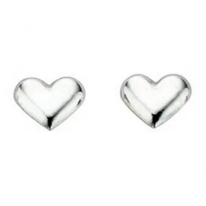 Boucles d'oreilles à clous Petit Cœur en Argent Sterling A858 - Bijoux Beginnings