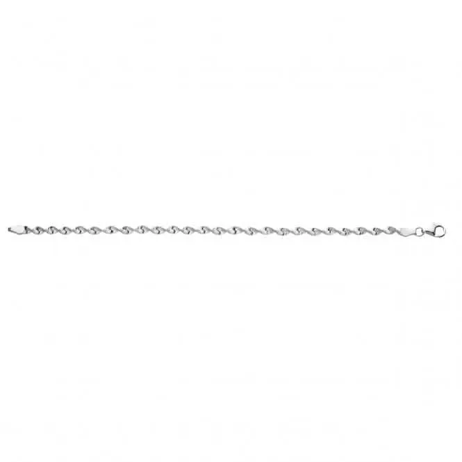 Bracelet torsadé en argent sterling B3022 de 19cm - Beginnings Jewellery