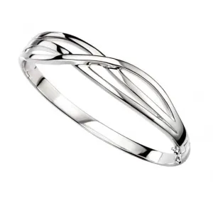 Bracelet Entrecroisé en Argent Sterling B4820 - Débuts Bijoux