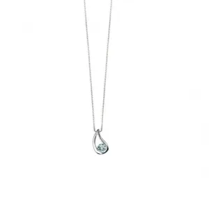 Pendentif Beginnings en Argent Sterling Bleu Toapz P2621T Bijoux Beginnings