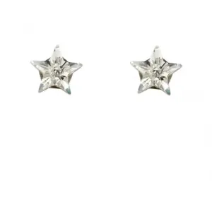 Boucles d'oreilles étoile en cristal argent sterling A2037C - Collection Beginnings