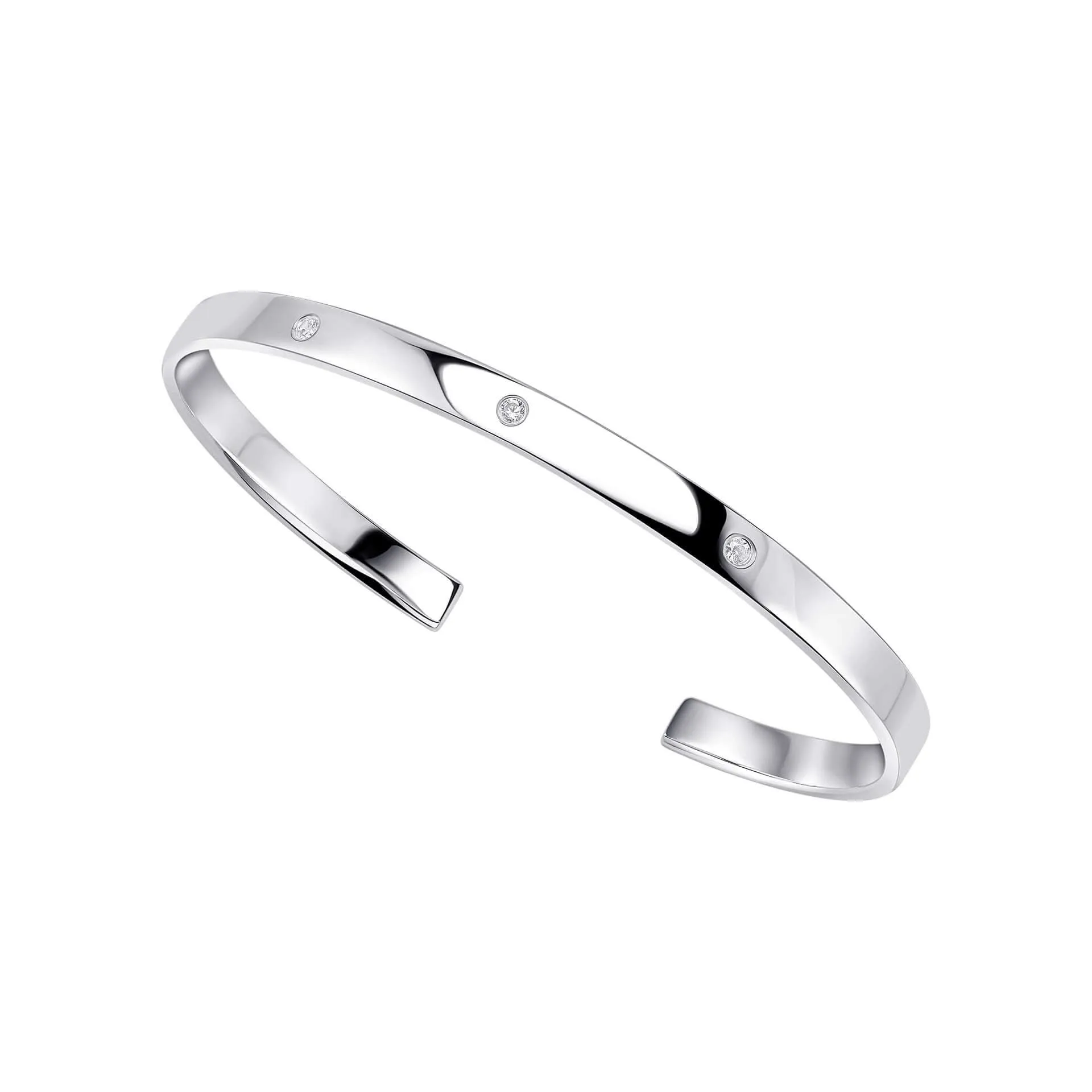 Bracelet Débuts en Argent Sterling avec Zirconium Cubique Blanc B5520C Bijoux Débuts
