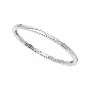 Bracelet Blanc en Argent Sterling avec Zirconium Cubique B5522C - Débuts Bijoux