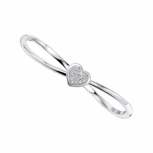 Bracelet Blanc en Argent Sterling avec Zirconium Cubique B5523C - Débuts Bijoux