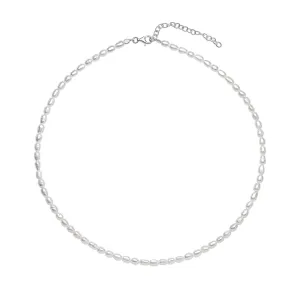 Pendentif Blanc en Argent Sterling avec Zircon Cubique N4617W - Bijoux Beginnings