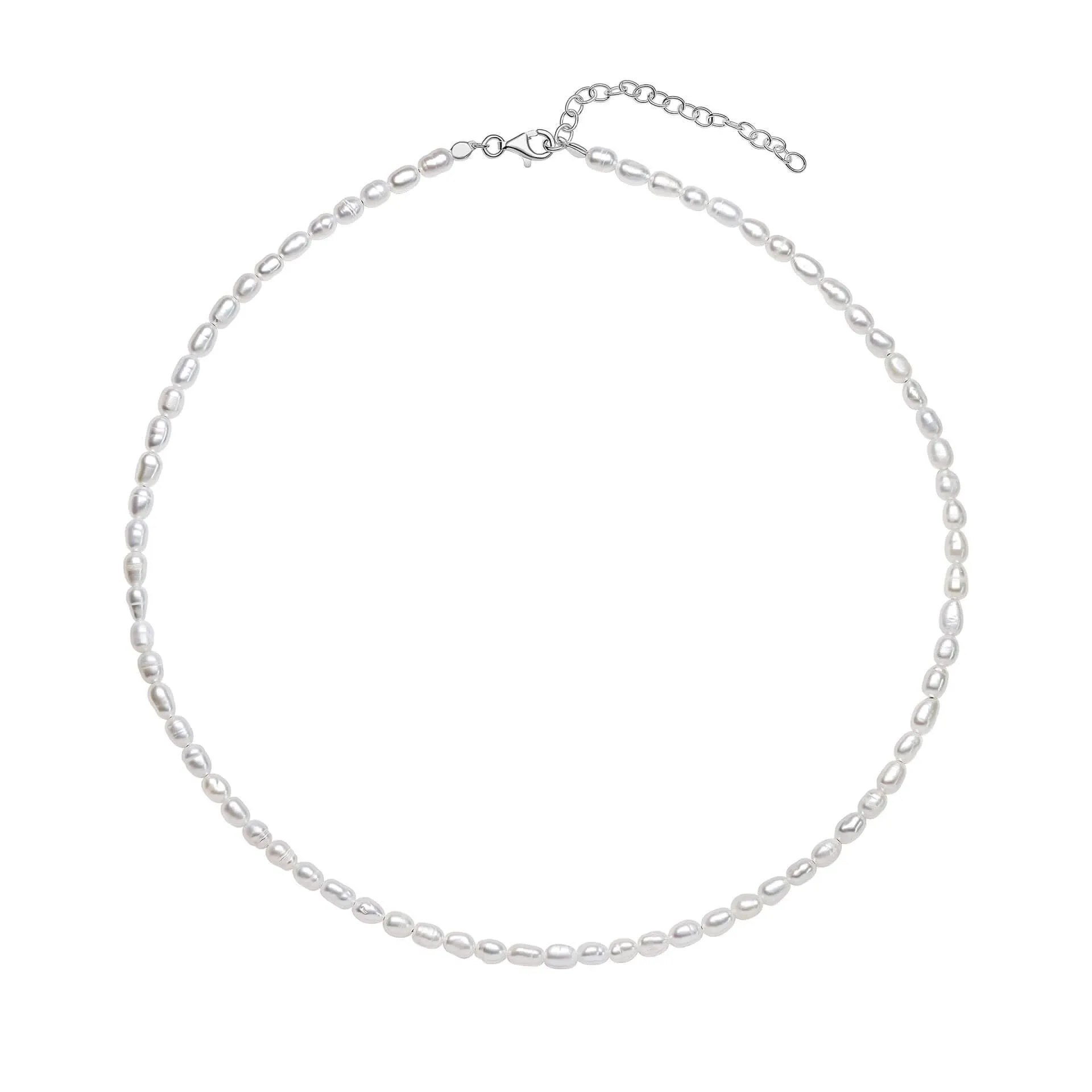 Pendentif Blanc en Argent Sterling avec Zircon Cubique N4617W - Bijoux Beginnings