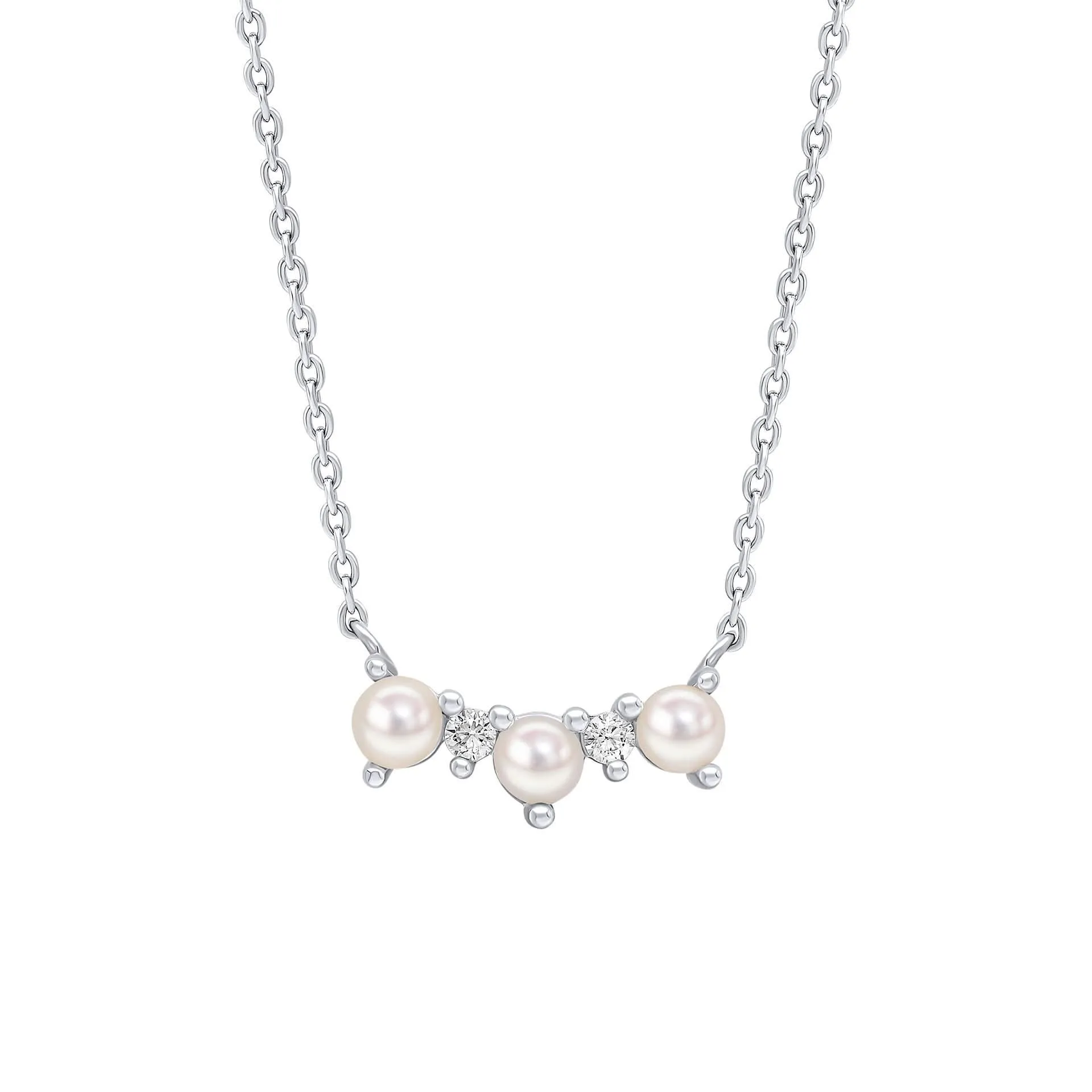 Collier Débuts en Argent Sterling avec Perle d'Eau Douce N4616W Bijoux Débuts