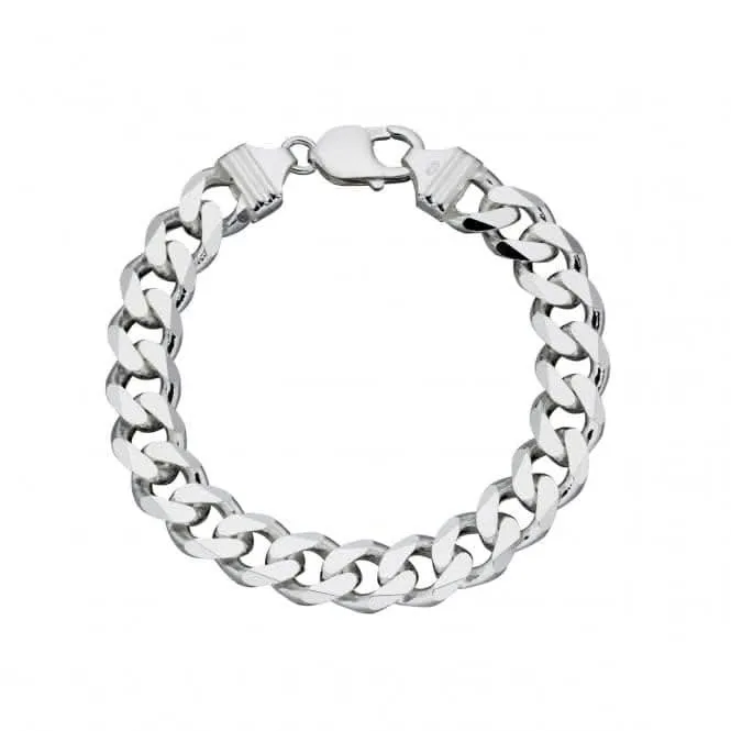 Bracelet en argent sterling massif diamanté 22cm B5110 - Beginnings Jewellery