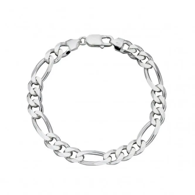 Bracelet Figaro en argent sterling épais 22cm B5109 - Beginnings Jewellery
