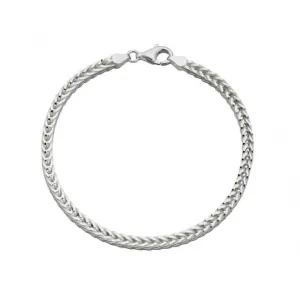 Bracelet en chaîne foxtail épaisse en argent sterling 22cm B5111 - Beginnings Jewellery