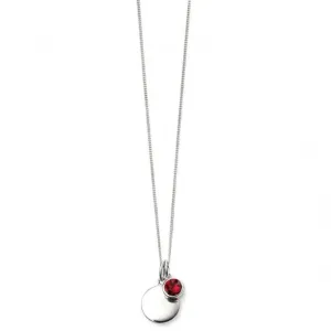 Pendentif en argent sterling avec pierre de naissance de juillet P4596 - Débuts Bijoux