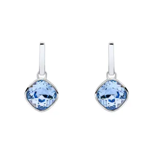 Boucles d'oreilles en argent sterling avec cristaux de saphir bleu clair E6478T - Débuts Bijoux