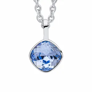Pendentif Beginnings en argent sterling avec saphir clair et cristal bleu P5449T - Bijouterie Beginnings