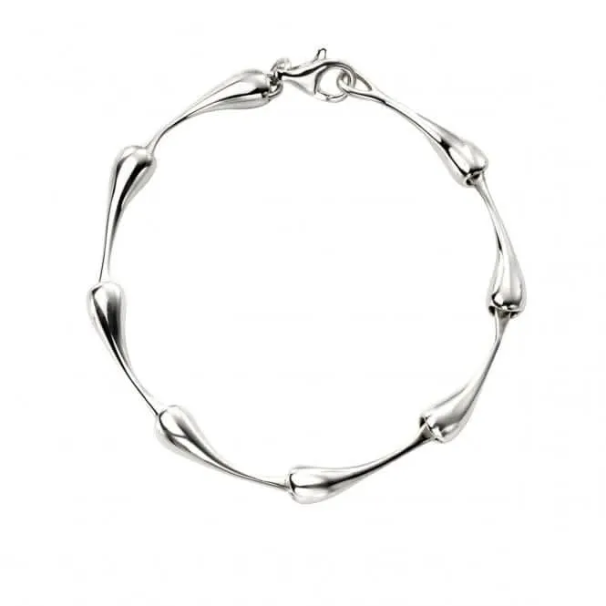 Bracelet goutte organique en argent sterling B5193 - Débuts Bijoux