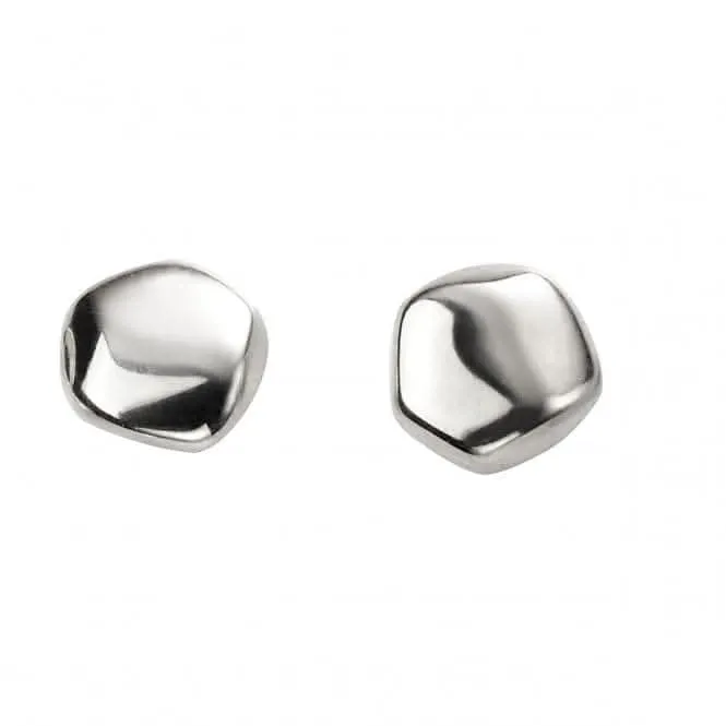Boucles d'oreilles à clous en argent sterling organique E5759 - Bijoux Beginnings