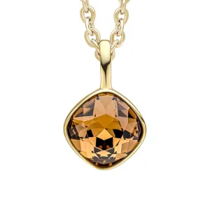Pendentif en cristal de topaze fumée bleu argenté sterling P5450Y - Collection Beginnings Jewellery