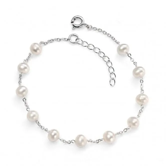 Bracelet en argent sterling blanc Beginnings 19 3cm B4299W Bijoux Beginnings