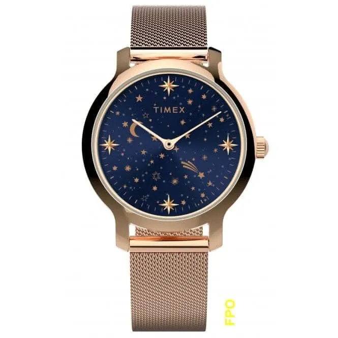 Montre Celestial Transcend en or rose TW2W21400