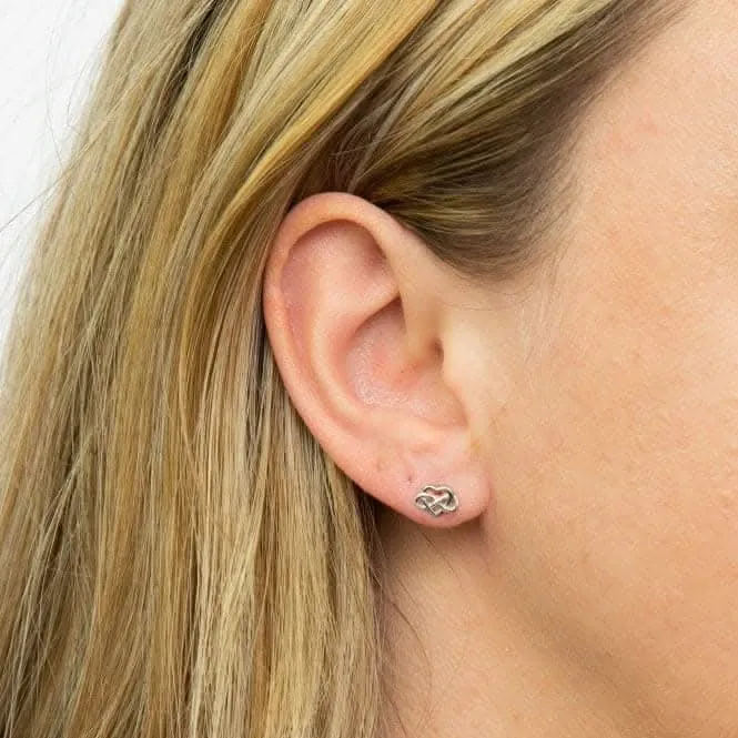 Boucles d'oreilles à clous Cœur de Nœud Celtique A2074 Bijoux Beginnings