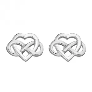 Boucles d'oreilles à clous Cœur de Nœud Celtique A2074 Bijoux Beginnings