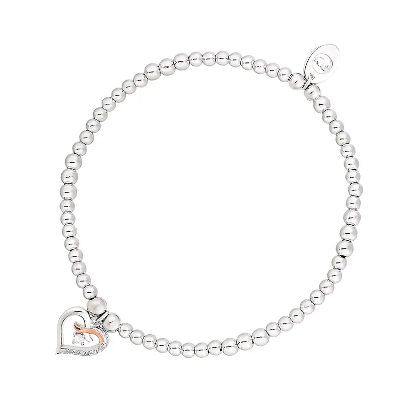 Bracelet en perles d'argent sterling Affinity Clogau Kiss de Clogau Jewellery