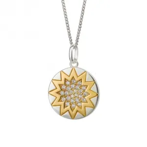 Pendentif Jour et Nuit Double Plaqué Zirconia P5231C Beginnings Jewellery
