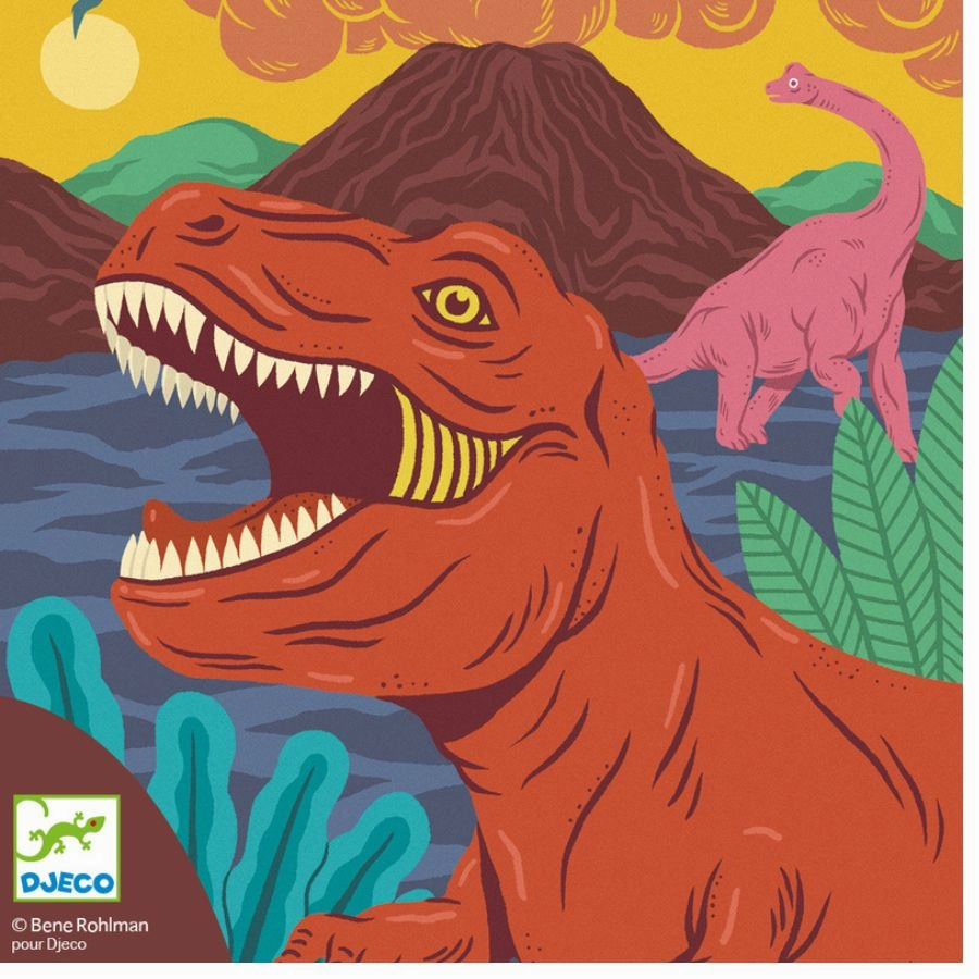 Djeco - When Dinosaurs Reigned Scratch Cards Scratch Art