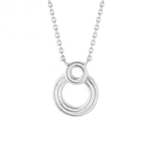 Collier à Double Cercle Nervuré N4522 Bijoux Beginnings