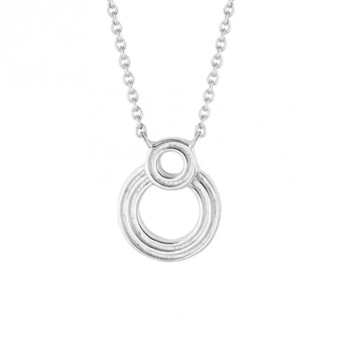 Collier à Double Cercle Nervuré N4522 Bijoux Beginnings